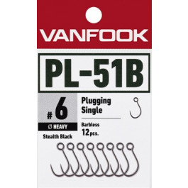 Vanfook PL-51B, Heavy wire barbless single hooks for plugs