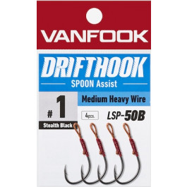 Vanfook Looped-eye Spoon Hooks, LSP-50B, Medium Heavy