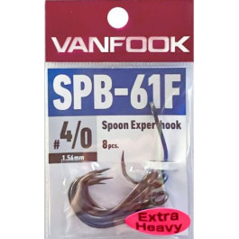 Vanfook Expert Hooks, SPB-61F, Extra Heavy, PTFE coated single hooks