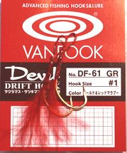 Vanfook Drift Hooks, DF-61 Marabou, soft eye, marabou trout single hooks
