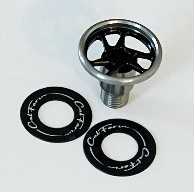 DRT Varial Calform Wheel Cap, Black and Silver