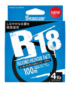 Kureha Seaguar R18 Fluoro Hunter TACT 100m (100% Fluorocarbon line)