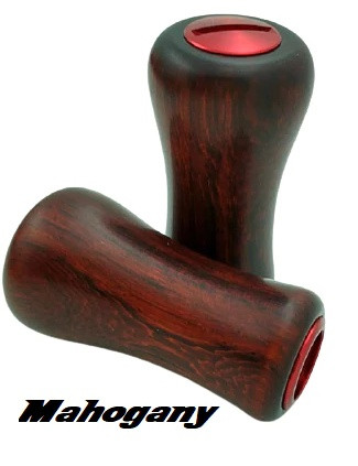 Roro DIY Mahogany wood knobs, 2 knob kit