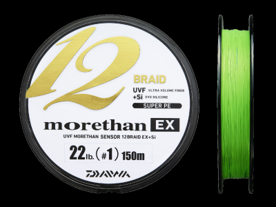 Daiwa morethan EX 12 Braid Line 150M Lime Green Super PE Braided Fishing Line 