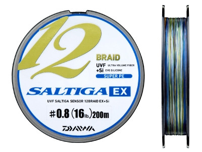 NEW Daiwa Saltiga Sensor 8 Braid+Si 300m 35lb/16kg #2.5 Multicolor PE Line new. 