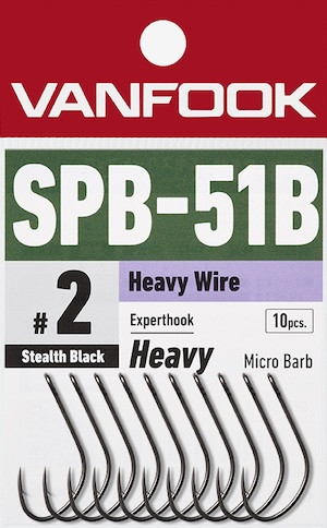 Vanfook Expert Hooks, SPB-51B, Heavy, single hooks