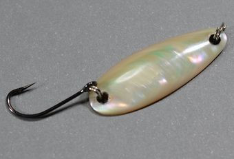 Wise Custom Shell spoon 35mm, Green shell (Yako gai)