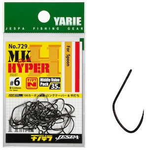 Yarie MK Hook Hyper 729, spoon single hooks