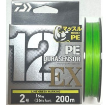 Daiwa PE Dura Sensor X12Braid EX+Si3 Lime Green 200m