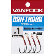 Vanfook Looped-eye Spoon Hooks, LSP-50B, Medium Heavy