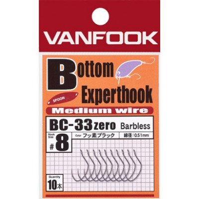 Vanfook BC-33zero, bottom expert, fine wire hooks