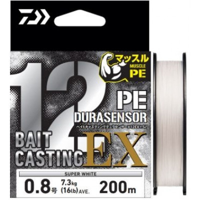 Daiwa Bait Casting Dura Sensor x12EX+Si3 Super White 200m