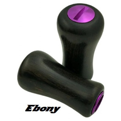 Roro DIY Ebony wood knobs, 2 knob kit