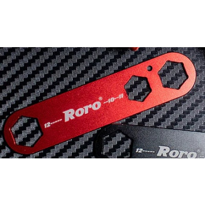 Roro Aluminum Trust wrench 10, 11, 12mm, Red