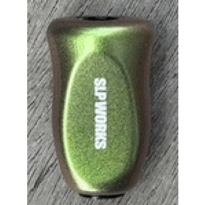 Daiwa SLPW I shaped cork knob, TM2, mazziora Green-gold/purple color