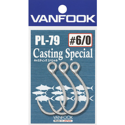 Vanfook PL-79, Extra Heavy wire single hooks for plugs