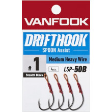 Vanfook Looped-eye Spoon Hooks, LSP-50B, Medium Heavy